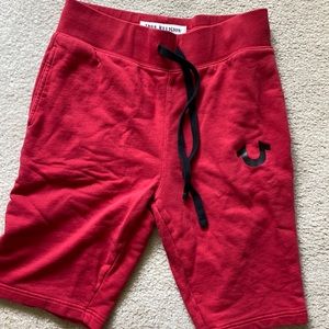 Red True Religion shorts